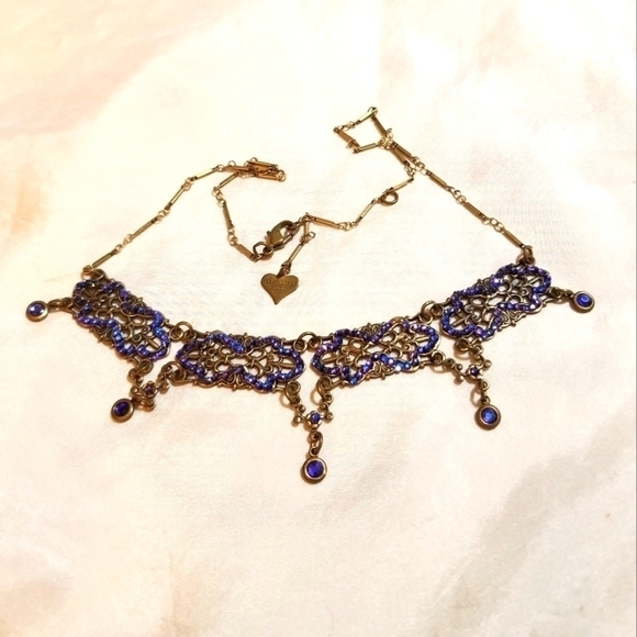 VTG GLASSWORKS Studio Purple Crystal Necklace - Picture 2 of 5